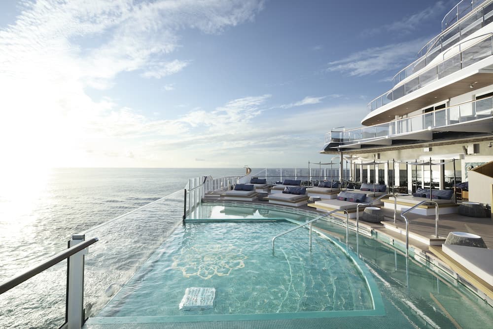 The lap pool on Celebrity Ascent, Celebrity Cruises