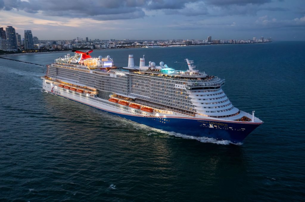 Carnival Celebration cruise ship at sea ideal for honeymoon couples